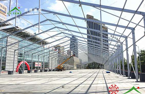 3821568883192123.jpg 灵通篷房为农高会搭建会展篷房