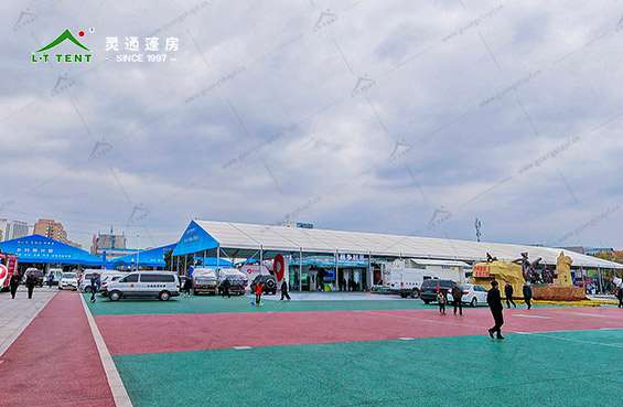 7591568883189459.jpg 灵通篷房为农高会搭建会展篷房