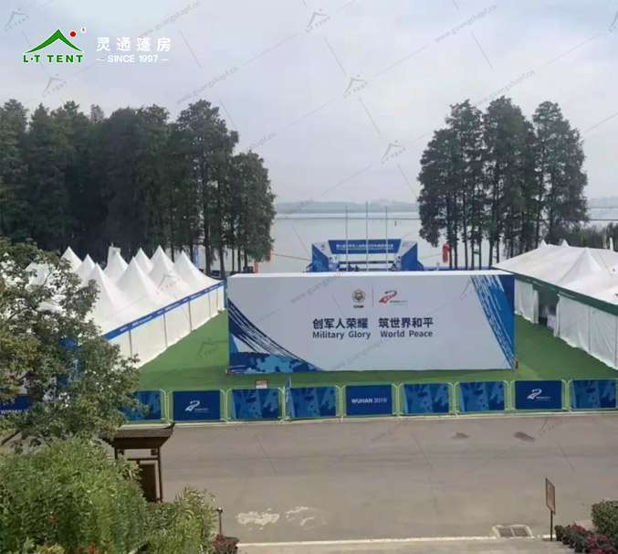 军用篷房生产厂家 灵通赛事篷房为军运再添色彩