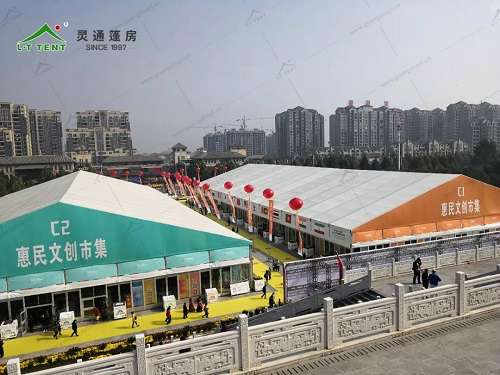 灵通篷房服务于第六届中原文化交易博览会 灵通篷房服务于第六届中原文化交易博览会