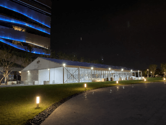 展会篷房夜景 展会篷房夜景